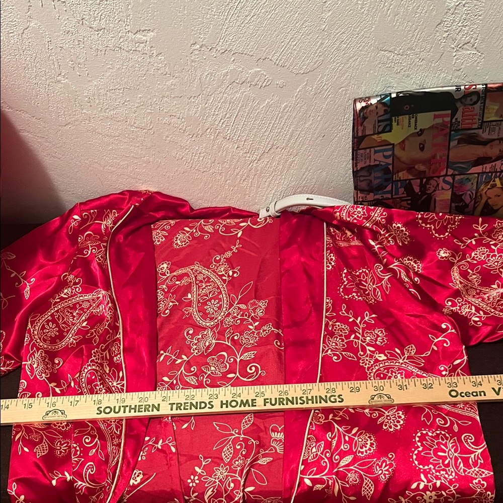 #1231+ Red and Gold Floral Vintage’s Wear- Rope - Picture 5 of 13